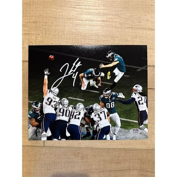 Jake Elliott signed autographed Philadelphia Eagles 8x10 SBLII Photo PSA - Picture 2 of 4